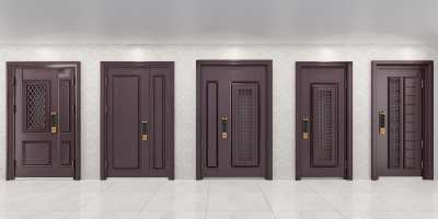 中式单开门3D模型下载